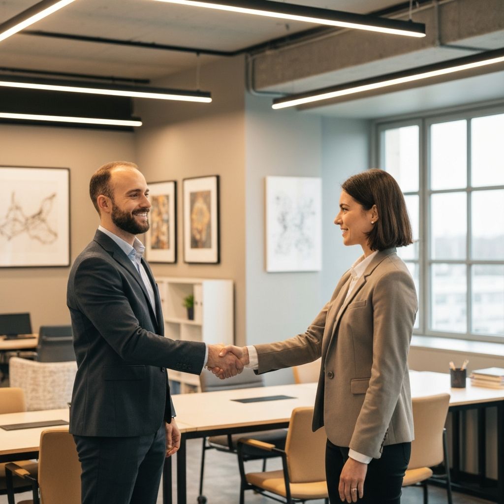 Professional handshake